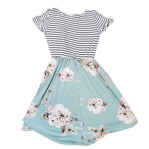 A.gain Made IN USA Floral Dress with Pockets Small